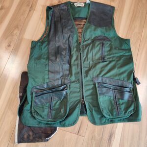 Vintage Bob Allen Vest Men Sz 3XL Green Skeet Shooting Clay Bird Hunting Outdoor